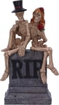 Nemesis Now True Love Never Dies Skeleton Lovers Wedding Figurine, Grey, 17cm U