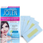 Jolen Face Facial Wax Strips Sensitive Skin Waxing Strips Face Wax Hair Removal