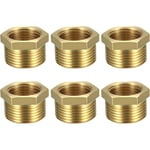 6 Pcs Réduction 3/4 Male 1/2 Femelle, Adaptateur 1/2' Femelle à 3/4' Mâle BSP Filetage en Laiton, Réduction Laiton Mâle 26,4mm Femelle 18,6mm pour