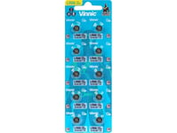 Vinnic Mini Knap Alkaliska Batteri G4 / Ag4 / L626 / Sr626 / 377 / Lr66 / Lr626 Blister Med 10 Stk.