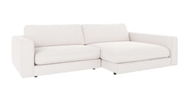 Rowico Home Duncan 3-sitssoffa med schäslong H Vit (Alice 101) 258 x 150 x 78 cm