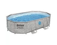 Piscine tubulaire BESTWAY ovale 4,88 x 3,05 x 1,07 m Power Steel Vista (Filtre à sable) - 56946