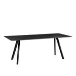 HAY - CPH30 2.0 Table Black Lacquered Oak Frame L200 X W90 X H74 Black Lacquered Oak Veneer Tabletop Black Lacquered Edge - Matbord - Ronan & Erwan Bouroullec - Svart - Trä