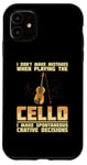 iPhone 11 Cello Instrument Funny Playing Musical Lesson Case