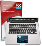 atFoliX 2x Screen Protector for Apple MacBook Air Trackpad clear