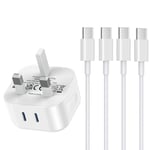 iPhone 16 Charger and Plug,25W iPhone 15 Fast Charger Cable Type C Serie Cable and Plug for Apple iPhone 16/16 Plus/16 Pro/16 Pro Max/15/15 Plus/15 Pro/15 Pro Max,USB C to C Charging Lead and Plug