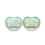 Philips Avent Ultra Air Pacifier Lightweight Breathable Baby Soother Dummy, 0-6M