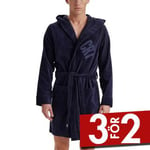 CR7 Cristiano Ronaldo Cotton Bathrobe Navy bomull Medium Herr