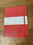 Moleskine Notebook Notepad Ruled XLarge Hard Cover Coral Red Journal Field Notes