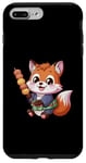 Coque pour iPhone 7 Plus/8 Plus Renard kawaii avec Hanami Dango