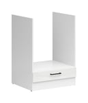 600mm Kitchen Oven Housing Unit 60cm Door Cupboard White / Chalk Gloss Junona