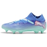 PUMA Mixte Future 7 Pro MxSG Soccer Shoe, Bluemazing White-Electric Peppermint, 44.5 EU