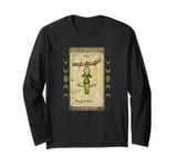 The Hanged Man Frog Tarot Style Graphic, Cool Novelty Frog Long Sleeve T-Shirt