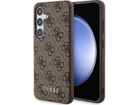 Guess Etui Guess Guhcs24sg4gfbr Samsung Galaxy S24 Hardcase 4G Metal Gold Logo Brązowy/Brown