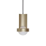 Tala Loop single small taklampa gold + Sphere III LED bulb