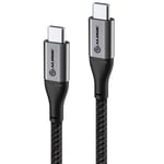 ALOGIC Ultra USB-C till USB-C kabel 5A/480Mbps 30 cm Rymdgrå