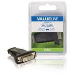 High Speed HDMI med Ethernet Adapter HDMI Hona - DVI-D 24+1p hona Svart