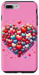 iPhone 7 Plus/8 Plus Cute Heart with Flowers and Hearts for Valentine's Day Case