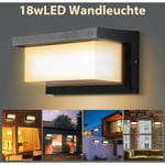 Einfeben - 18W Lampe murale led Sensor IP65 Moderne Couloir Entrée Lampe de couloir