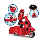 Scooter Miraculous Switch'n go + poupée articulée Ladybug Lucky Charm BANDAI 26 cm - P50668 - Neuf