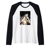 Bruce Lee Iconic Yellow Jumpsuit Vintage Poster Raglan Baseball Tee