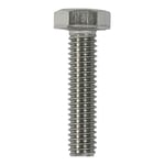 TIMCO M6 x 20 Hexagon Setscrew - Stainless Steel A2- Pack of 10