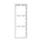 Merten MEG4030-6535 Cadre pour 3 Prises et interrupteurs P20 ABS Blanc 234 x 90 mm