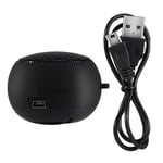 Ymiko Mini Portable Travel 3.5mm Loud Speaker Retractable Speakers Built-in Battery for Mobile Phone MP3 PC (Black)