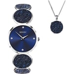 New Ladies Seksy Sekonda Rocks Swarovski Crystal Watch Gift Set 2929G Rp £159.99