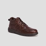 WALKING CONFORT - bottines en cuir marron homme