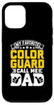 Coque pour iPhone 13 Mon Color Guard préféré m'appelle papa