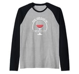 Raise Your Glass For Creativity Wine Lovers Toast Raglan Baseball Tee