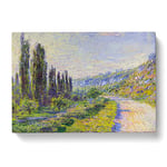 Lane In The Country By Claude Monet Classic Painting Canvas Wall Art Print Ready to Hang, Framed Picture for Living Room Bedroom Home Office Décor, 76x50 cm (30x20 Inch)