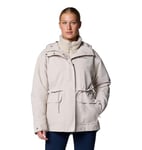 Columbia Women's Drop Ridge 2 Interchange Jacket, 3 In 1 Interchange Winter Coat, Dark Stone, L