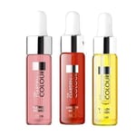 3-pack - Nagelbandsolja - Blomma, Körsbär, Citron - 15ml multifärg