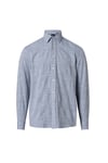 Joop ! Mens Hanson 2 Long Sleeve Shirt - Blue Linen/Cotton - Size Medium