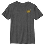 FORTNITE Victory Royale Gold Boy's Crew Tee, Charcoal Heather, Youth Large