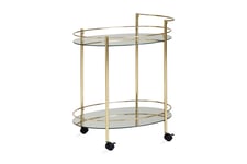 Drinkvagn Stageman 67x46 cm - Guld & barvagn Guld,Mässing Wohnling