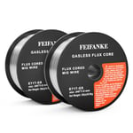 FEIFANKE Fil Fourré Sans Gaz 1.0MM, 2KG- E71T-GS General Purpose MIG MAG Welding Wire Reel D100 for Welding Machines, 2 Boîte