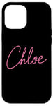 Coque pour iPhone 12 Pro Max Chloe Nom Love Femme Fille Ami Femme Epouse Rose