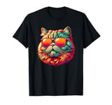 Retro Sunglasses British Shorthair Cat T-Shirt