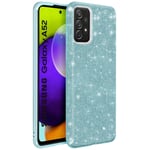 Back Cover For Samsung Galaxy A52 Glitter Removable Rigid Silicone blue