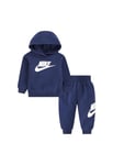 Nike Mixte Bébé Club French Terry Blender, Bleu Profond/blanc, 24 Mois EU