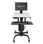 Ergotron WorkFit-C, Single LD Sit-Stand Workstation Black, Grey Multim