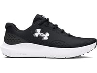 Under Armour UA W Charged Surge 4 Chaussures de sport pour femmes, baskets légères et respirantes, noir/gris anthracite/blanc