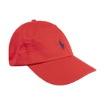 Ralph Lauren Polo Cotton Chino Baseball Sport Cap Red One Size Hat