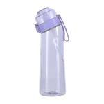 Smaksatt vattenflaska med 7 smakpods Air Water Up-flaska Frostad svart 650 ml Air Starter Up-set Vattenkopp för camping Sport Lavend Lavender Only water bottle