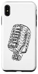 Coque pour iPhone XS Max Classic Retro Vocal Microphone Vintage