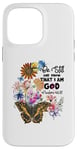 Coque pour iPhone 14 Pro Max Verse de la Bible chrétienne Papillon Be Still Know That I Am God