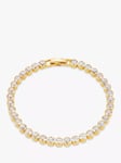 Orelia Chunky Crystal Tennis Bracelet, Gold